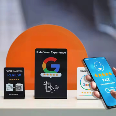 Beli Pencetakan Offset Kartu Ulasan NFC Untuk Google Facebook Instagram Media Sosial online manufacture