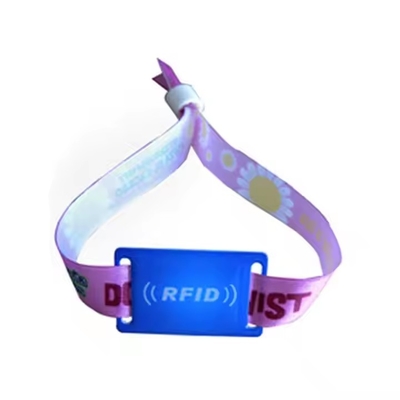 Beli Pergantian NFC Festival Wristband Fabric 13.56MHz RFID Access Control Wristbands online manufacture
