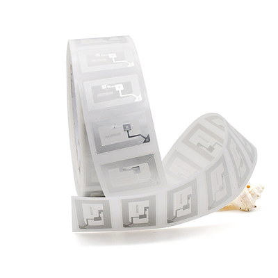 HF/UHF Label RFID Pasif Chip Cerdas Label Aset RFID Untuk Pelacakan Inventaris