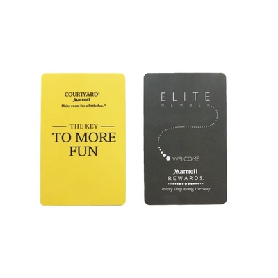 Ukuran Standar CR80 4 Warna Cetak Kartu Kunci RFID Hotel 85.5mm X 54mm