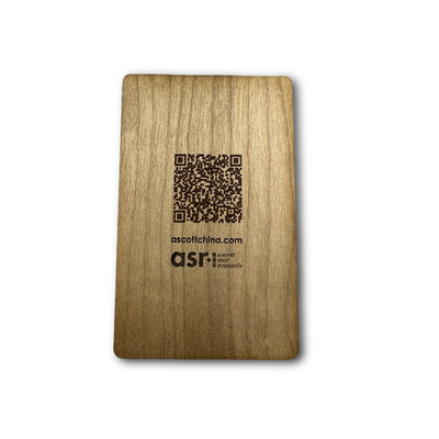 Kartu NFC Kayu Dengan Kode QR Untuk Keanggotaan Bisnis