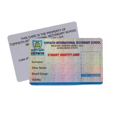 Personalifikasi Kartu KTP PVC Kartu KTP Plastik Embossing / Foil Stamping