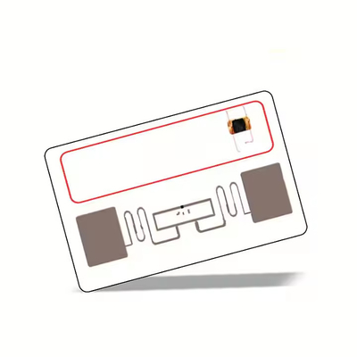 UHF HF Dual Frequency RFID Card Protokol ISO14443A+1800-6C Dikombinasikan 13.56MHz/125Khz