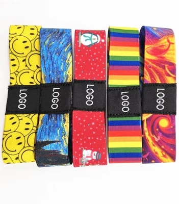 Eco Friendly Fashion Berwarna NFC RFID gelang gelang kain disesuaikan