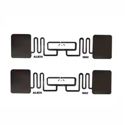 UHF Transparan PVC Aluminium Etched PET Wet Inlay RFID Tag Berbagai Ukuran Tersedia