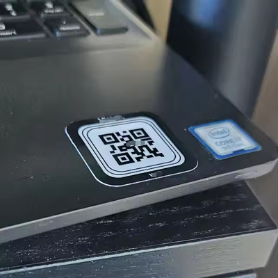 Waterproof Custom NFC Sticker Pada Laptop Cellphone Checkpoint Aset TI