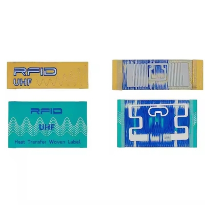 NFC Passive Label Pakaian RFID Label Woven Untuk Logistik Inventori