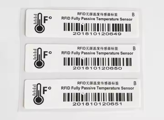 Resistensi Suhu Tinggi RFID UHF Sticker Long Rang Tag Untuk Logistik Rantai Dingin
