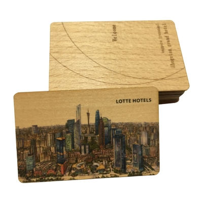 Eco Friendly Hotel Room Card Ketuk untuk membuka kunci RFID Hotel Key Card