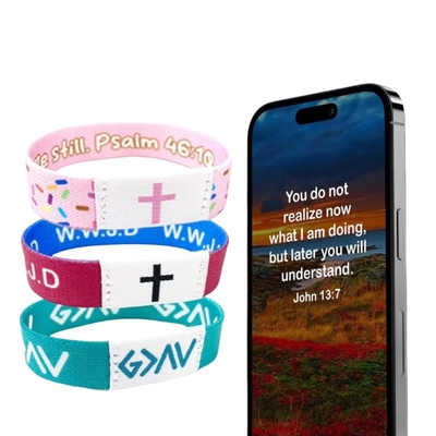NFC Christian Daily Bible Verse Gelang Tahan Suhu -30°C sampai 60°C Ketahanan