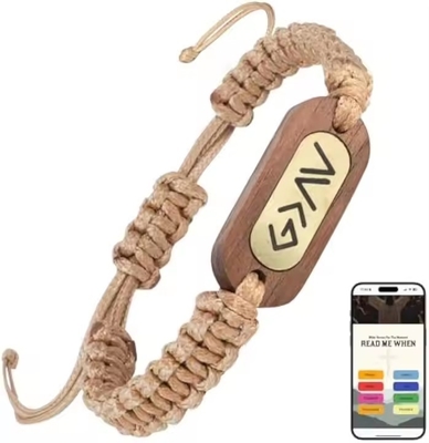 New Arrival Custom Design Daily Bible Verse Bracelet Dengan NFC Christian Bible Verse Bracelets