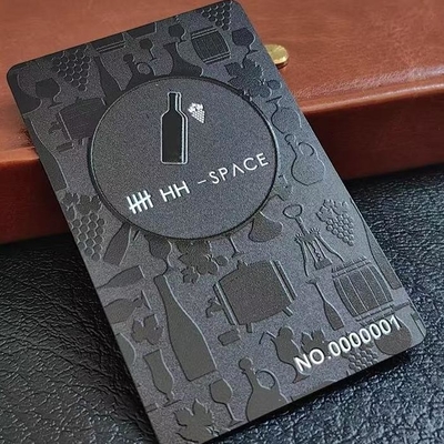 Cetakan Embossing Matte PVC Magnetic Strip Contact IC Kartu RFID Kartu Bisnis Embossed