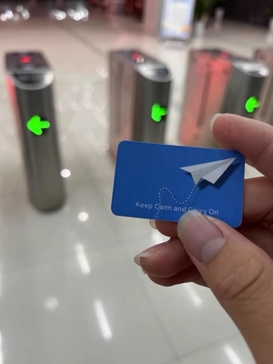 CUID Ultra-tipis Kartu Akses Telepon Seluler stiker yang dapat disalin dan ditulis ulang PVC 13.56MHz Elevator IC Blank Card